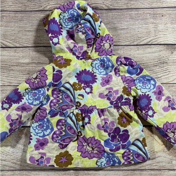 OshKosh Genuine Kids Floral Hooded jacket - Picture 2 of 5